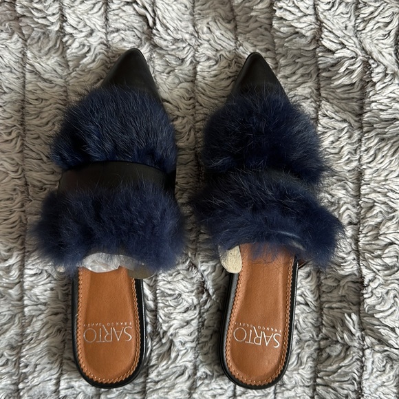 Franco Sarto Faux Fur Flats / Mule Size 6.5 - Picture 3 of 7
